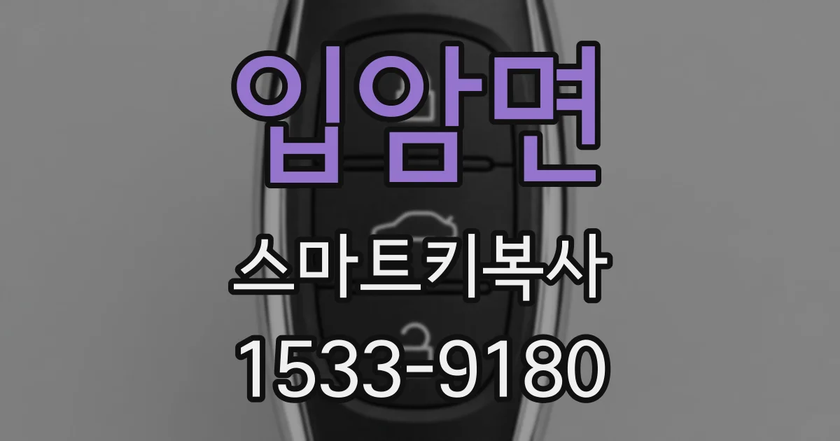 입암면 스마트키복사
