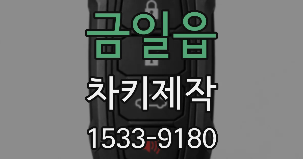금일읍 차키제작
