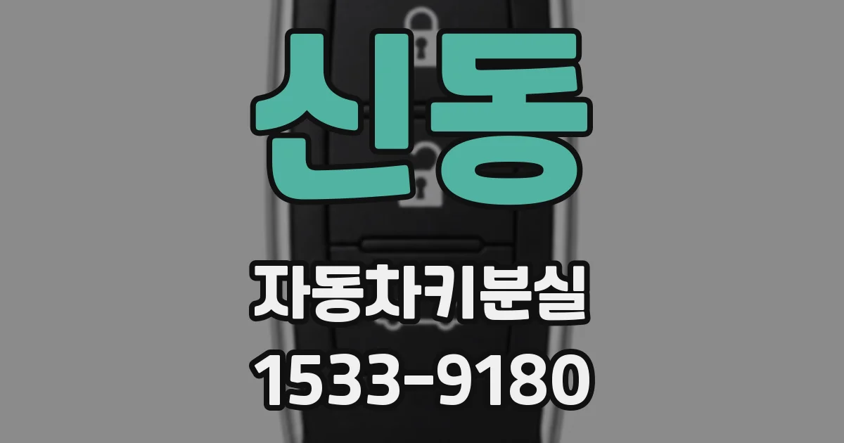 신동 자동차키분실