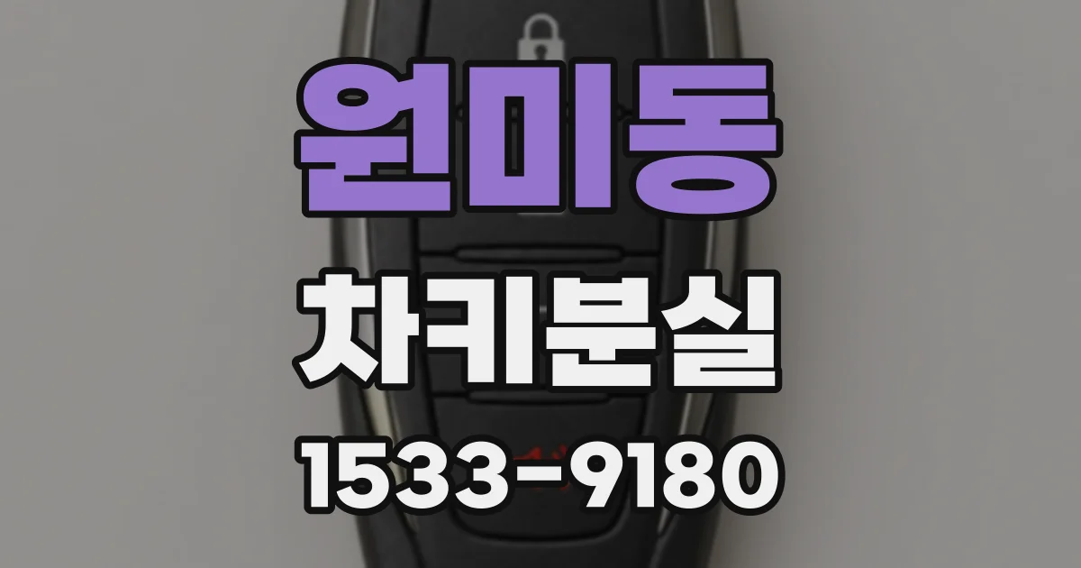 원미동 차키분실