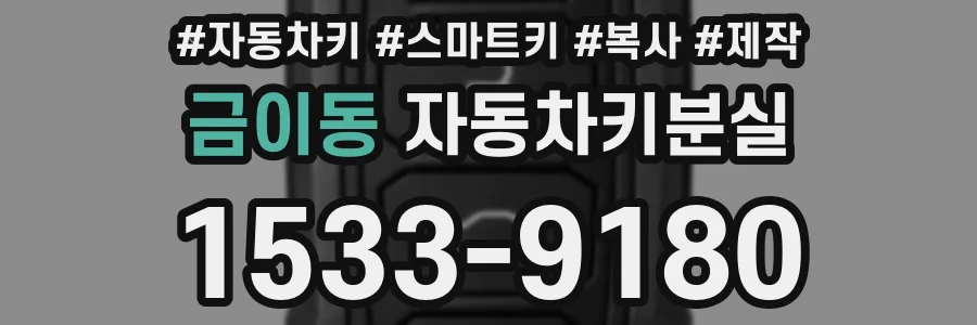 금이동 자동차키분실