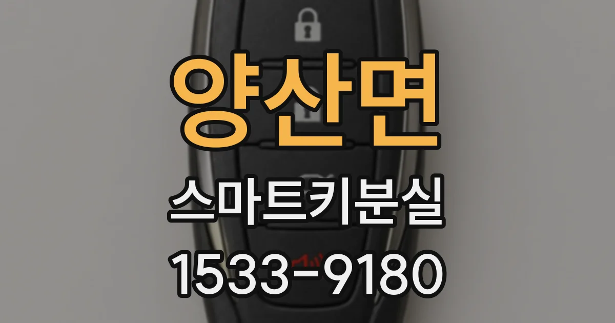 양산면 스마트키분실