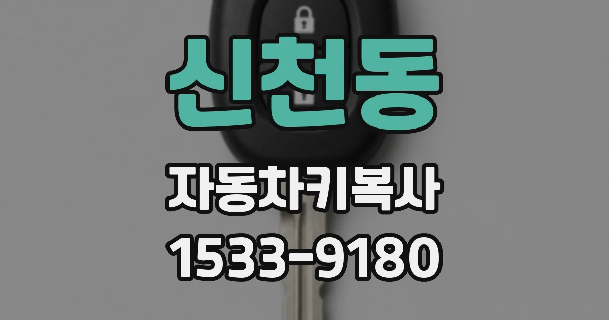 신천동 자동차키복사