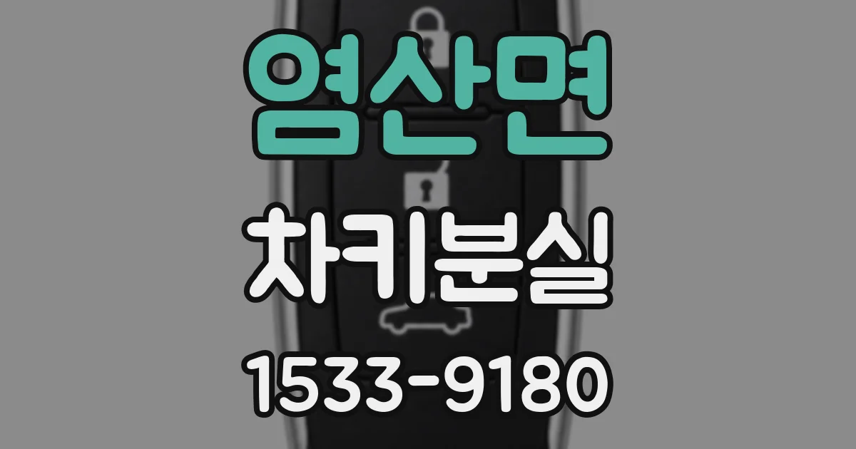 염산면 차키분실