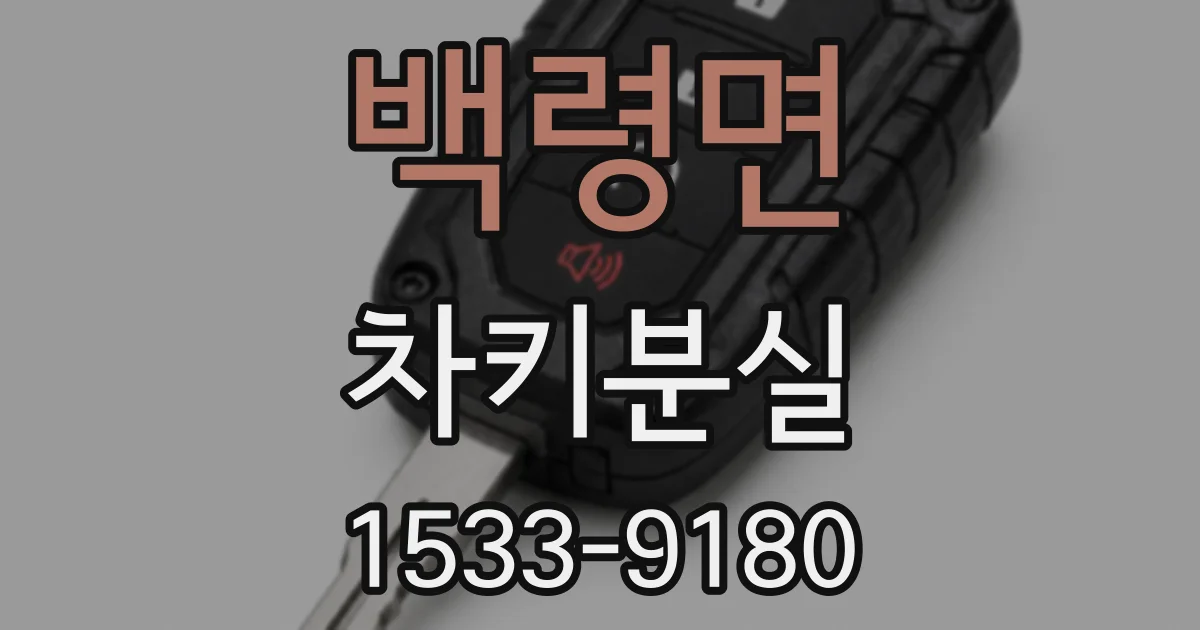 백령면 차키분실