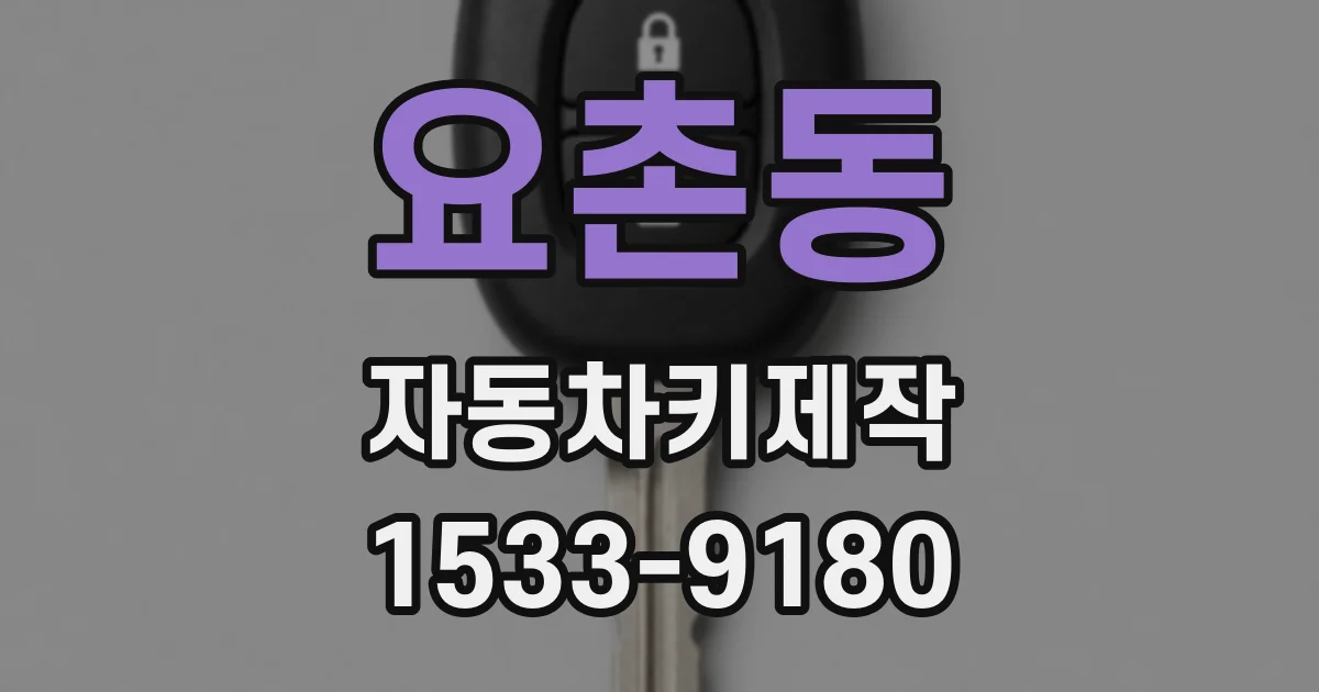 요촌동 자동차키제작