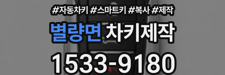 별량면 차키제작