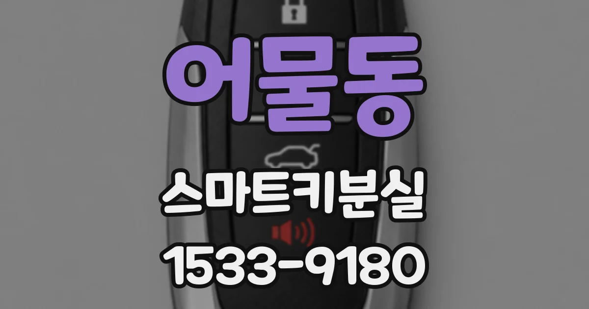 어물동 스마트키분실