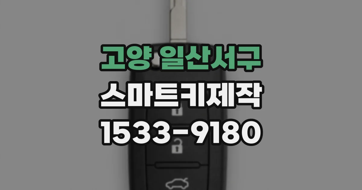 고양 일산서구 스마트키제작