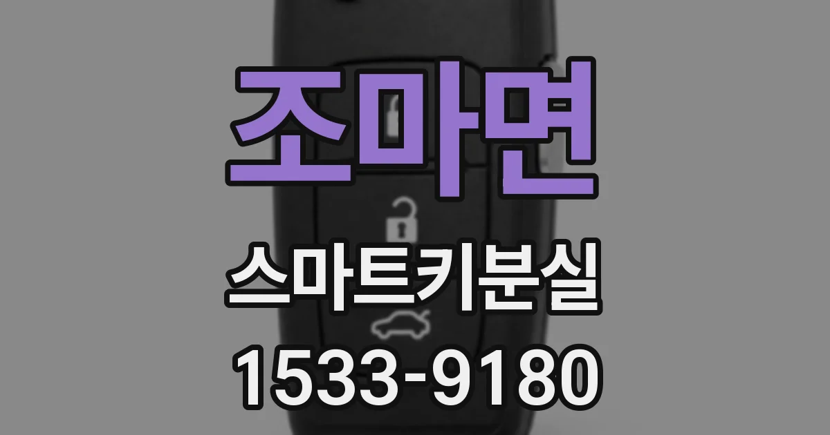 조마면 스마트키분실