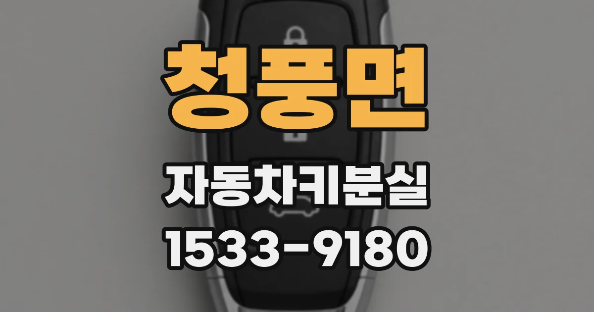 청풍면 자동차키분실