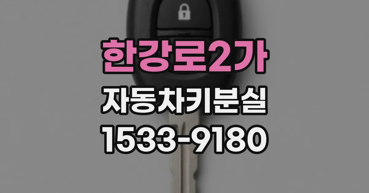 한강로2가 자동차키분실