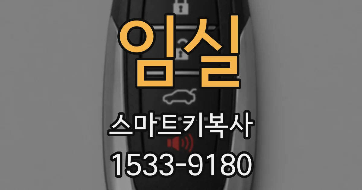 임실 스마트키복사