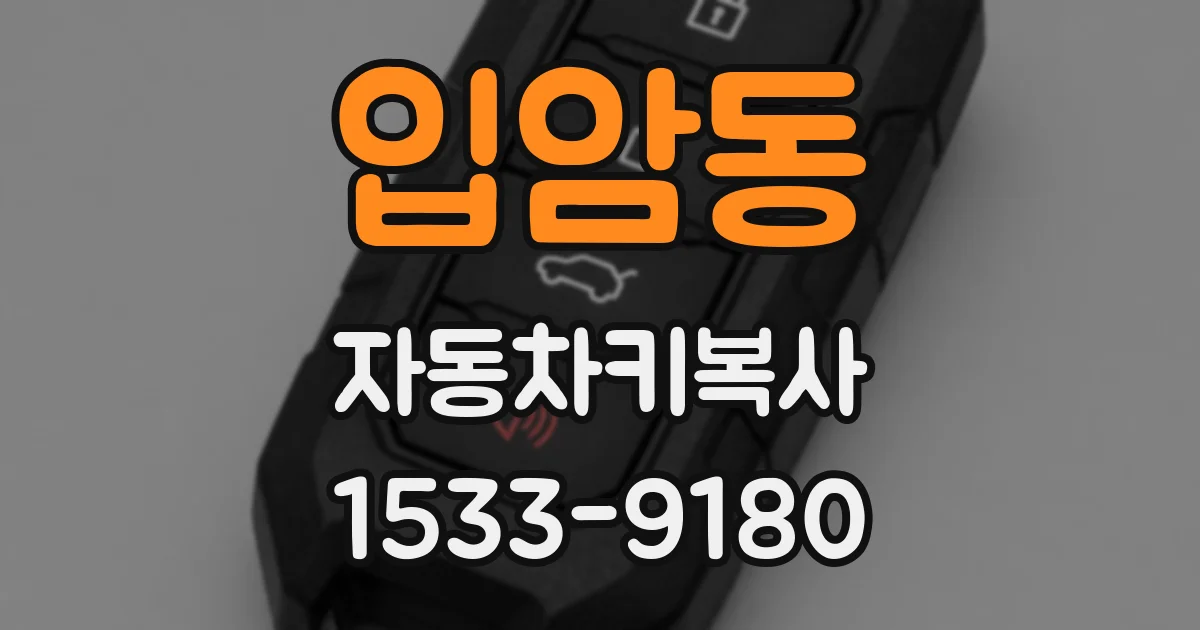 입암동 자동차키복사
