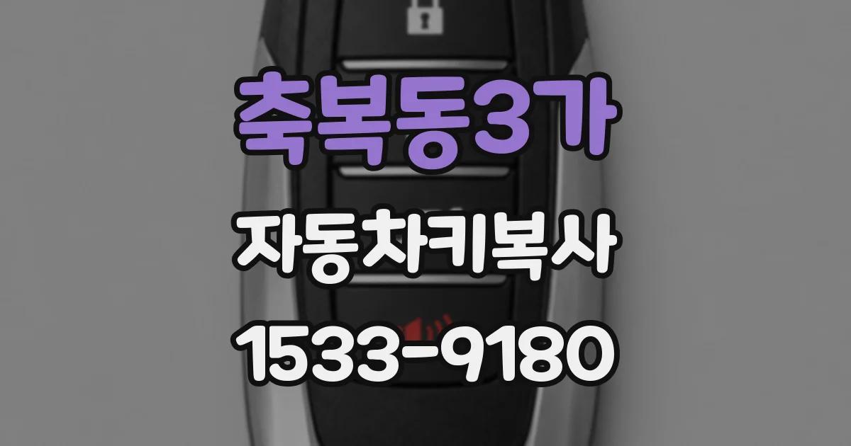 축복동3가 자동차키복사