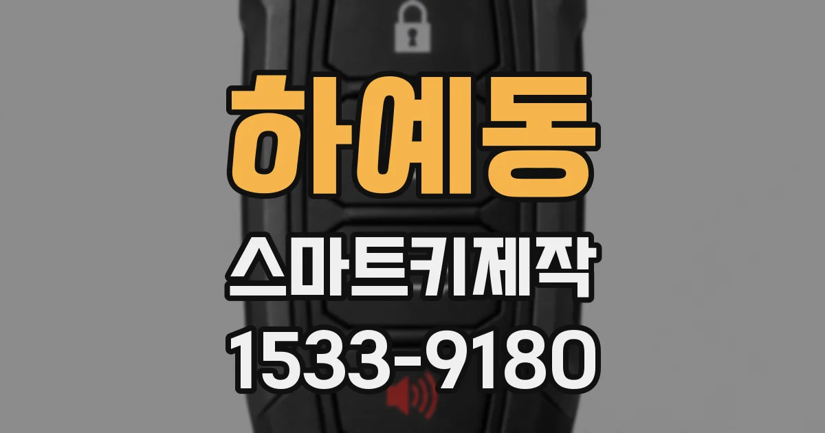 하예동 스마트키제작