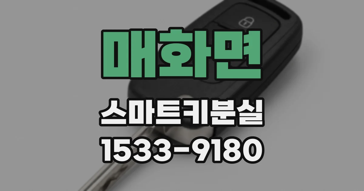 매화면 스마트키분실
