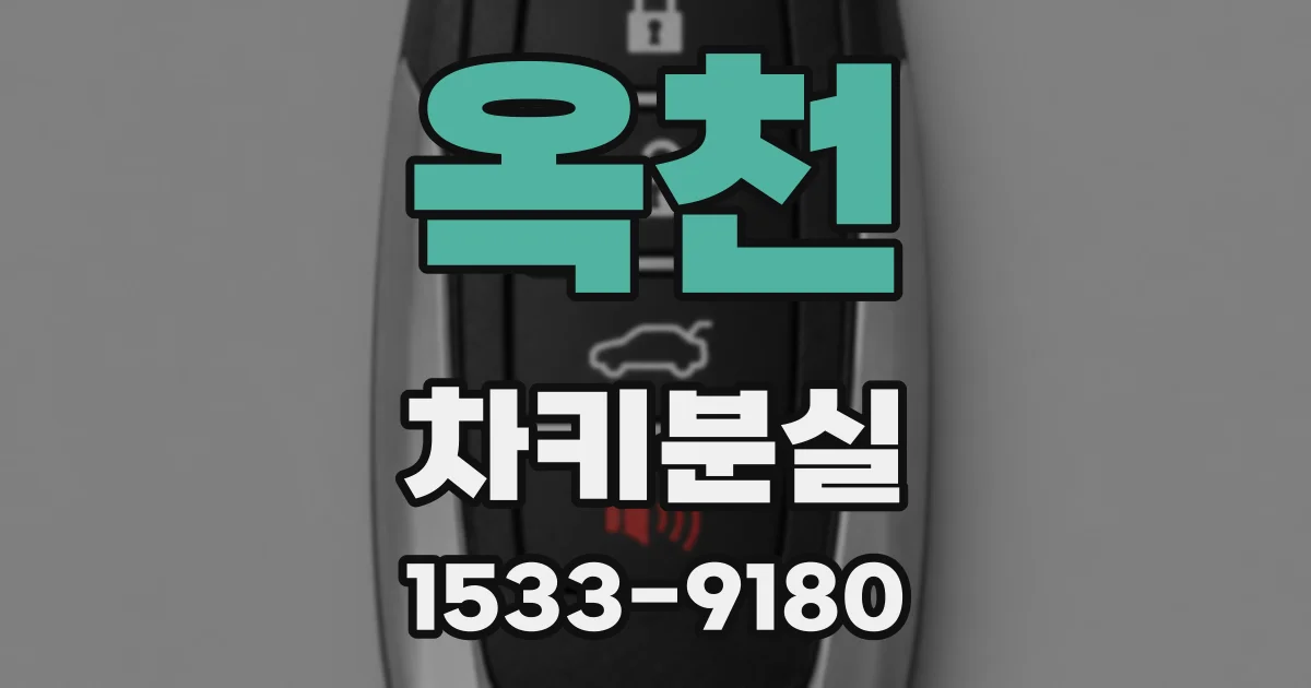 옥천 차키분실