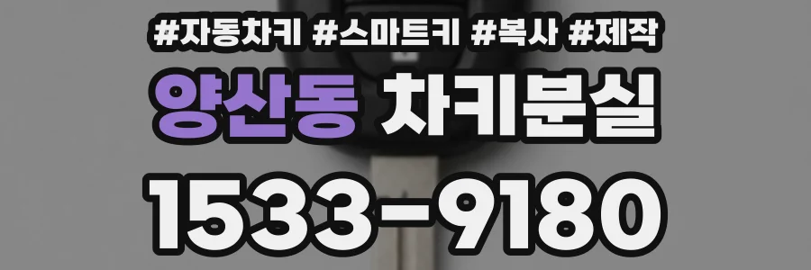 양산동 차키분실