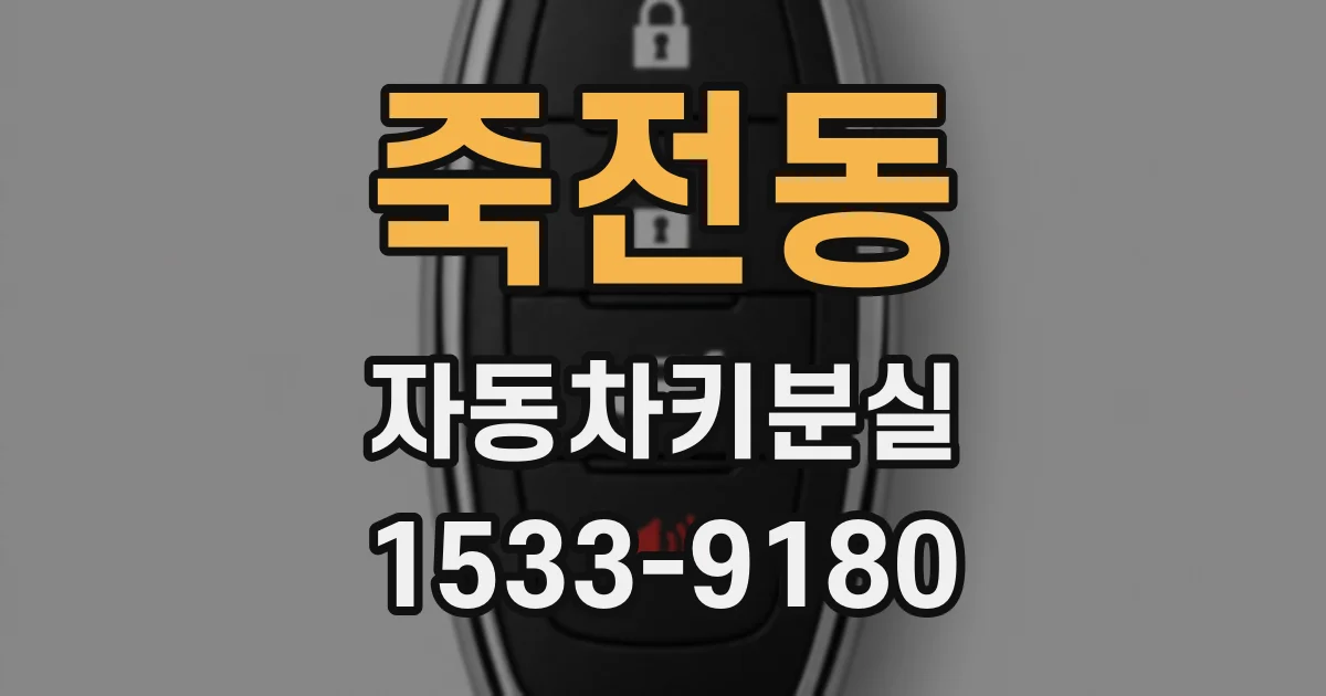 죽전동 자동차키분실