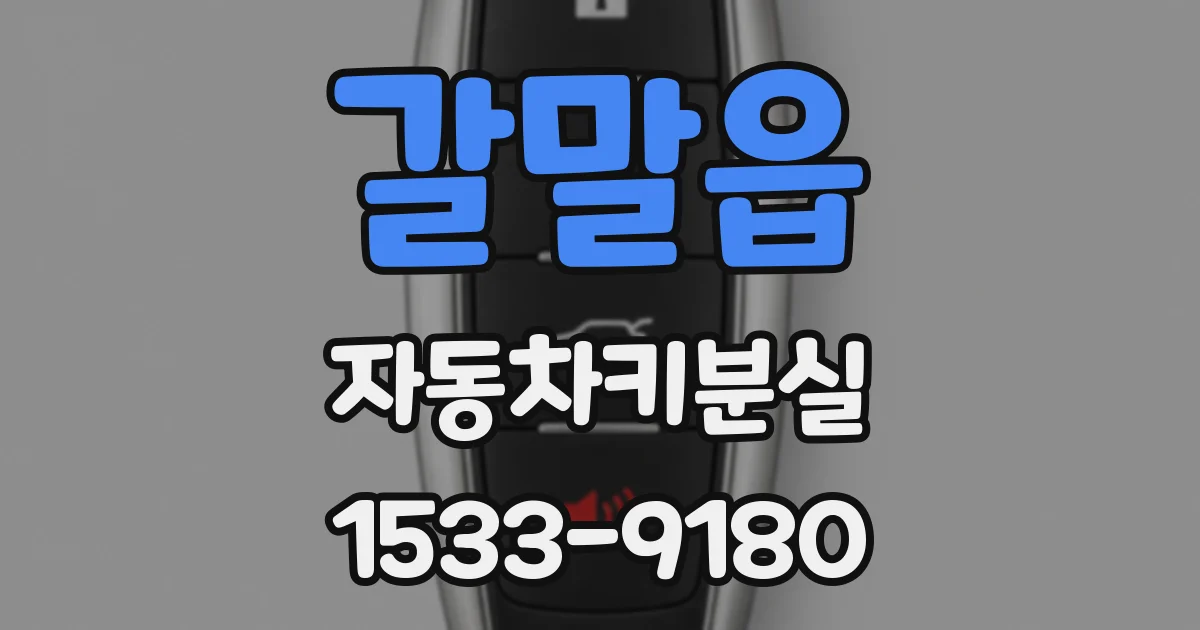 갈말읍 자동차키분실
