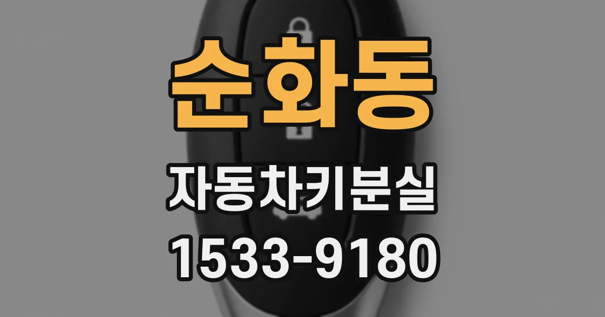순화동 자동차키분실