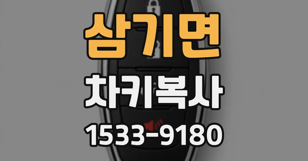 삼기면 차키복사