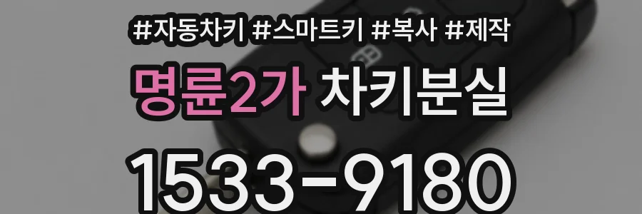 명륜2가 차키분실