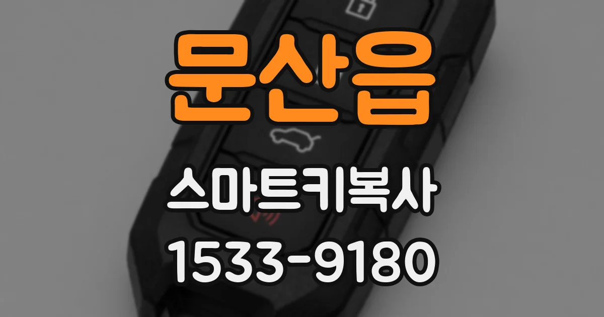 문산읍 스마트키복사