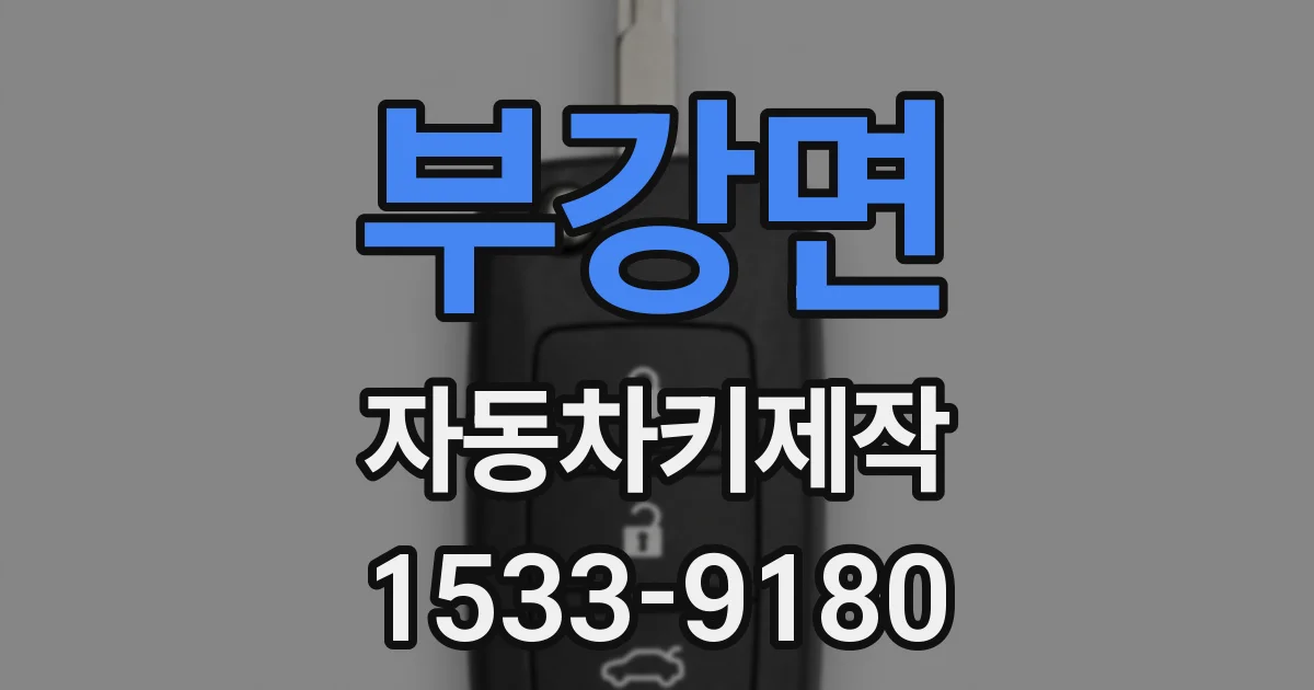 부강면 자동차키제작