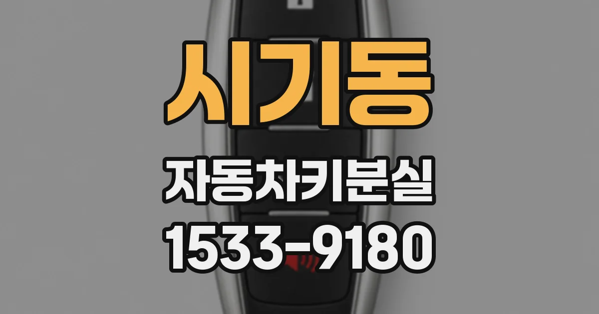 시기동 자동차키분실