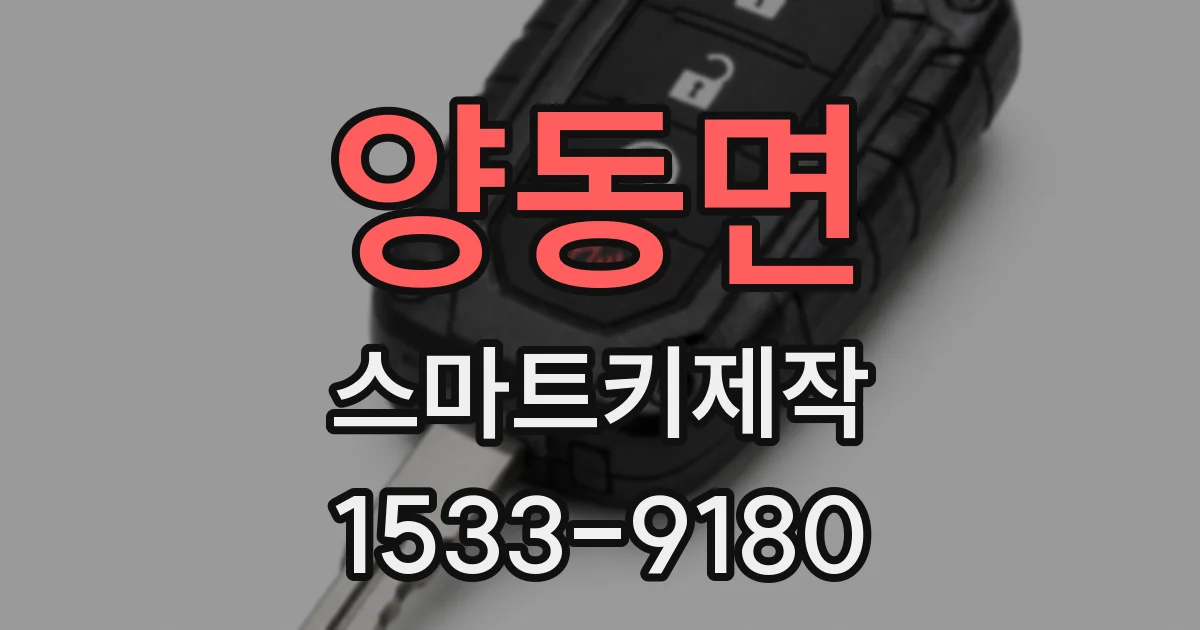 양동면 스마트키제작