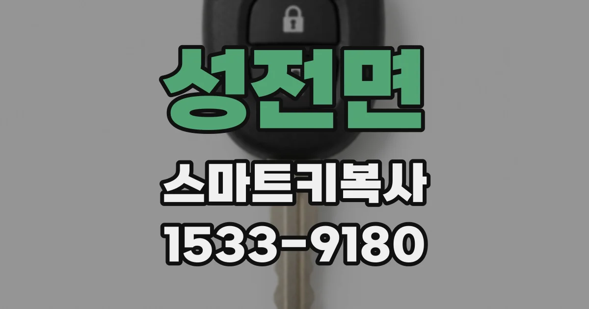 성전면 스마트키복사