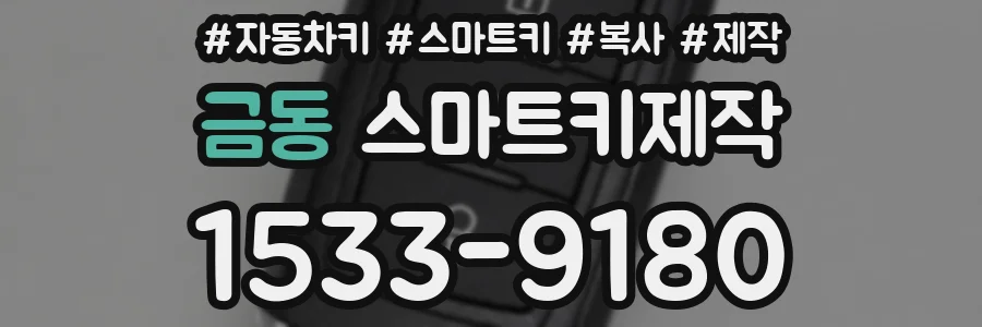 금동 스마트키제작