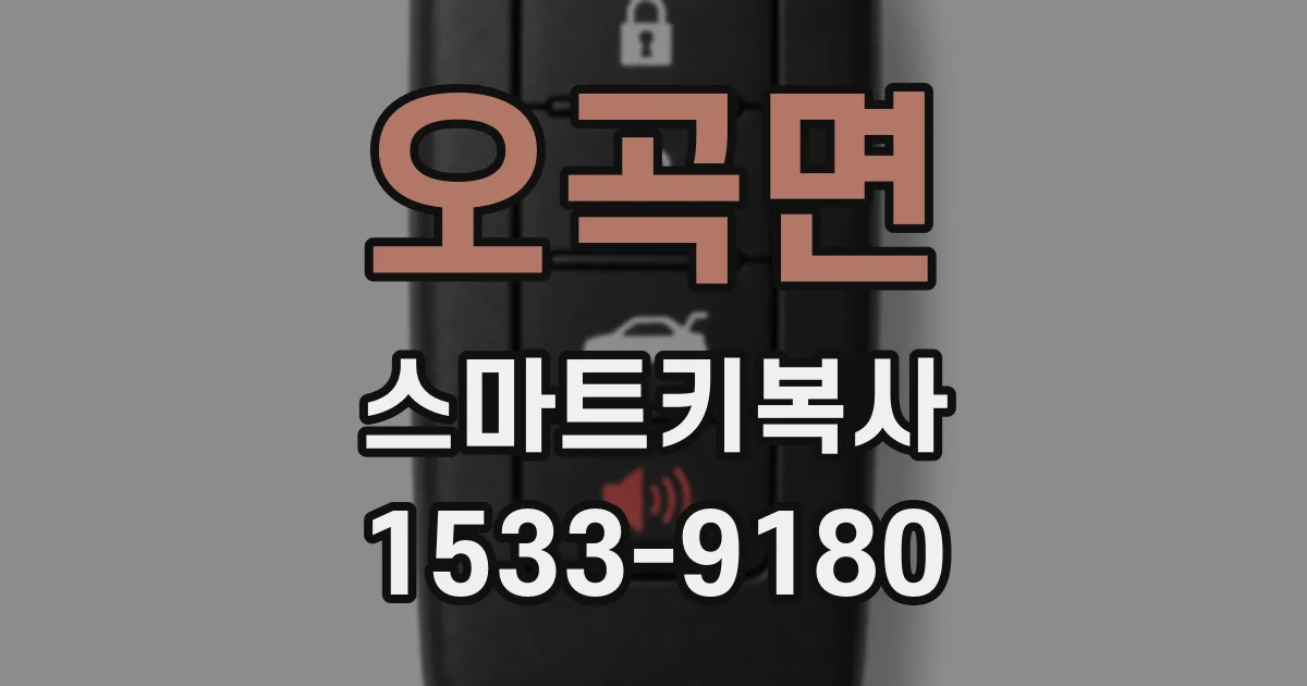 오곡면 스마트키복사