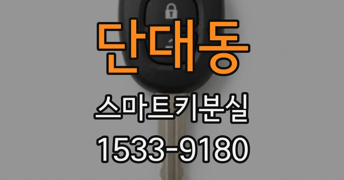 단대동 스마트키분실