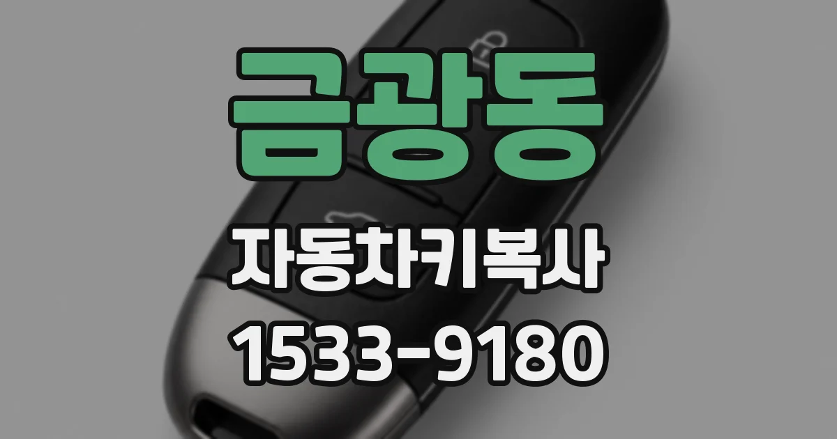 금광동 자동차키복사