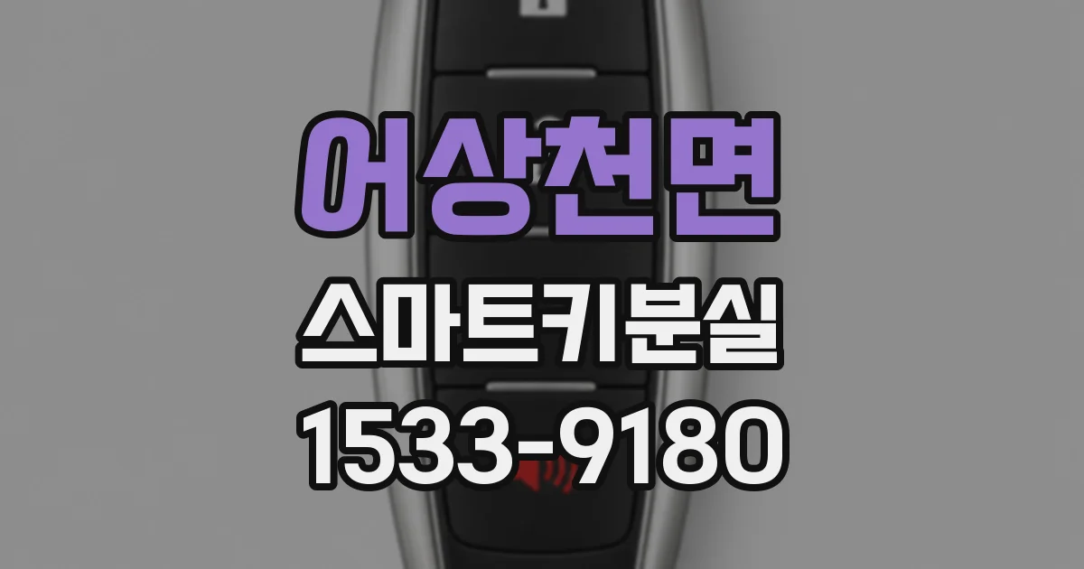 어상천면 스마트키분실