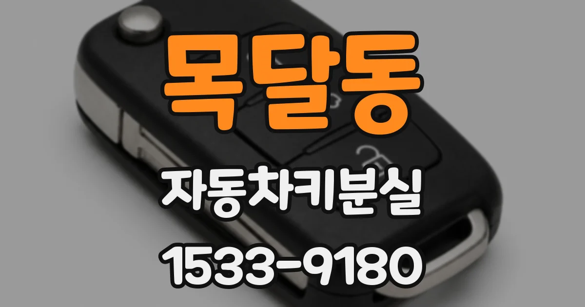 목달동 자동차키분실