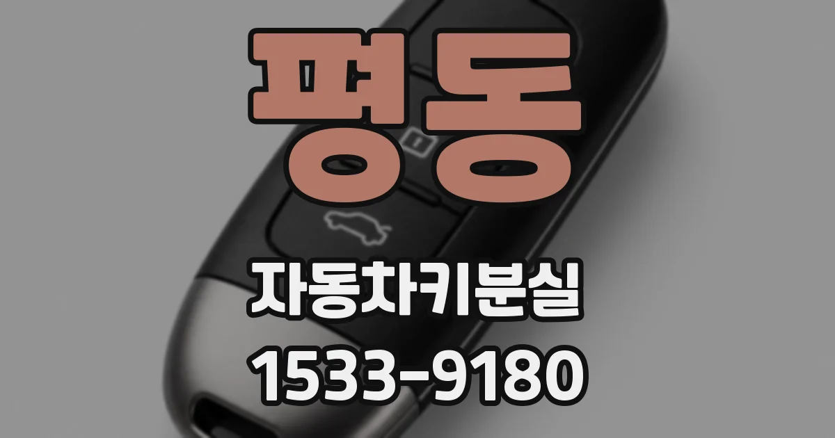 평동 자동차키분실