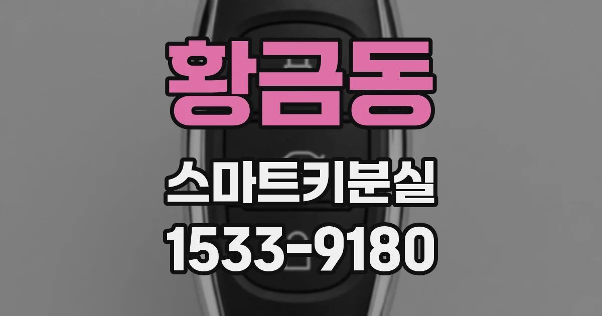 황금동 스마트키분실