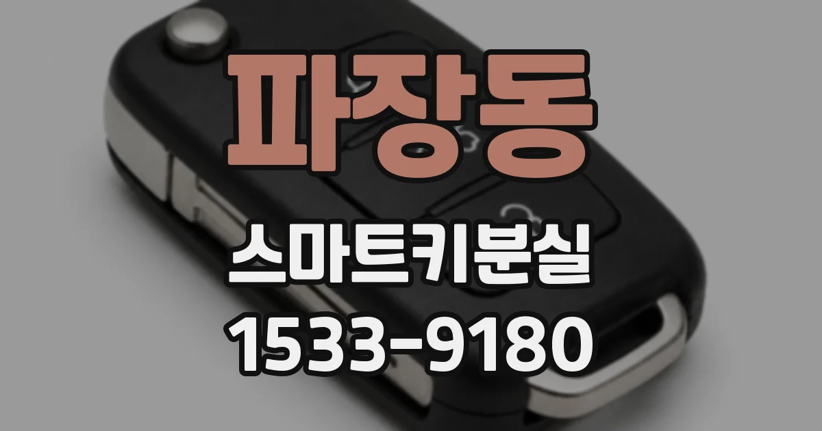 파장동 스마트키분실