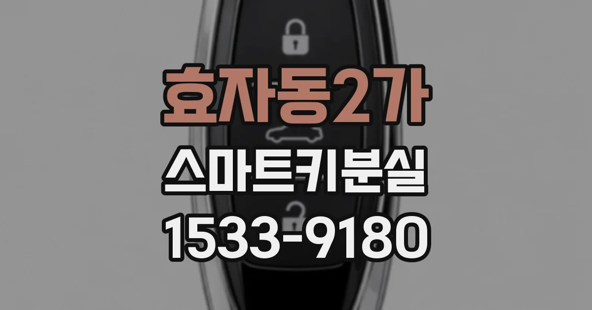 효자동2가 스마트키분실