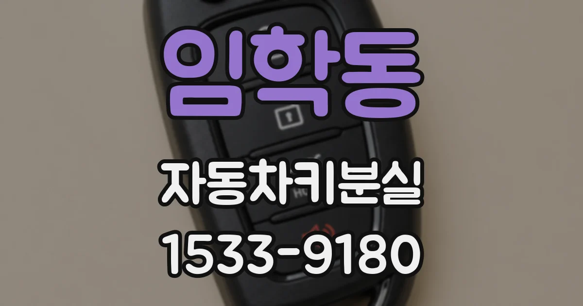 임학동 자동차키분실