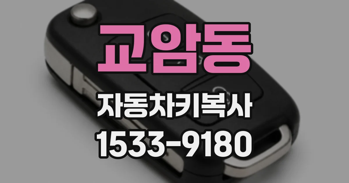 교암동 자동차키복사