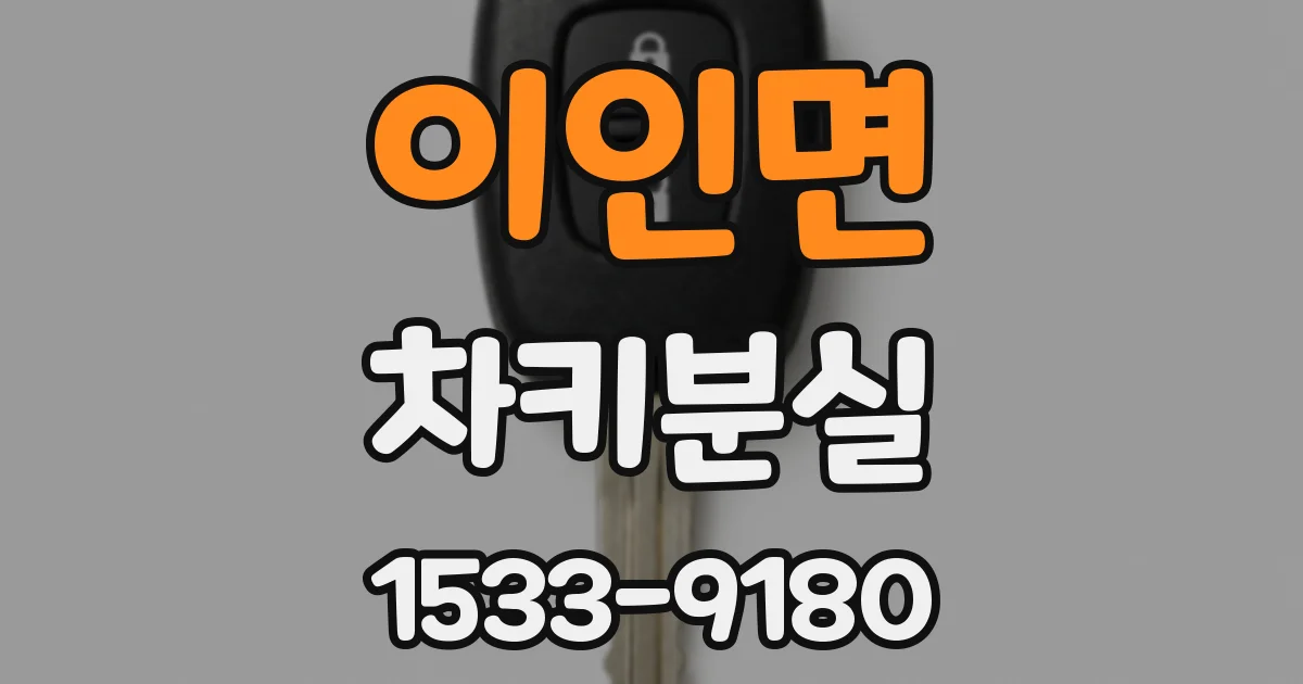 이인면 차키분실
