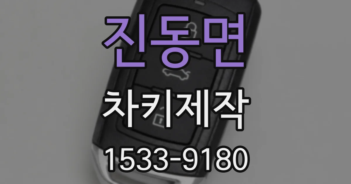 진동면 차키제작