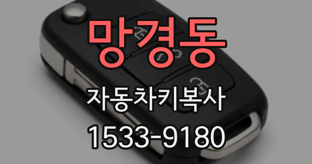망경동 자동차키복사