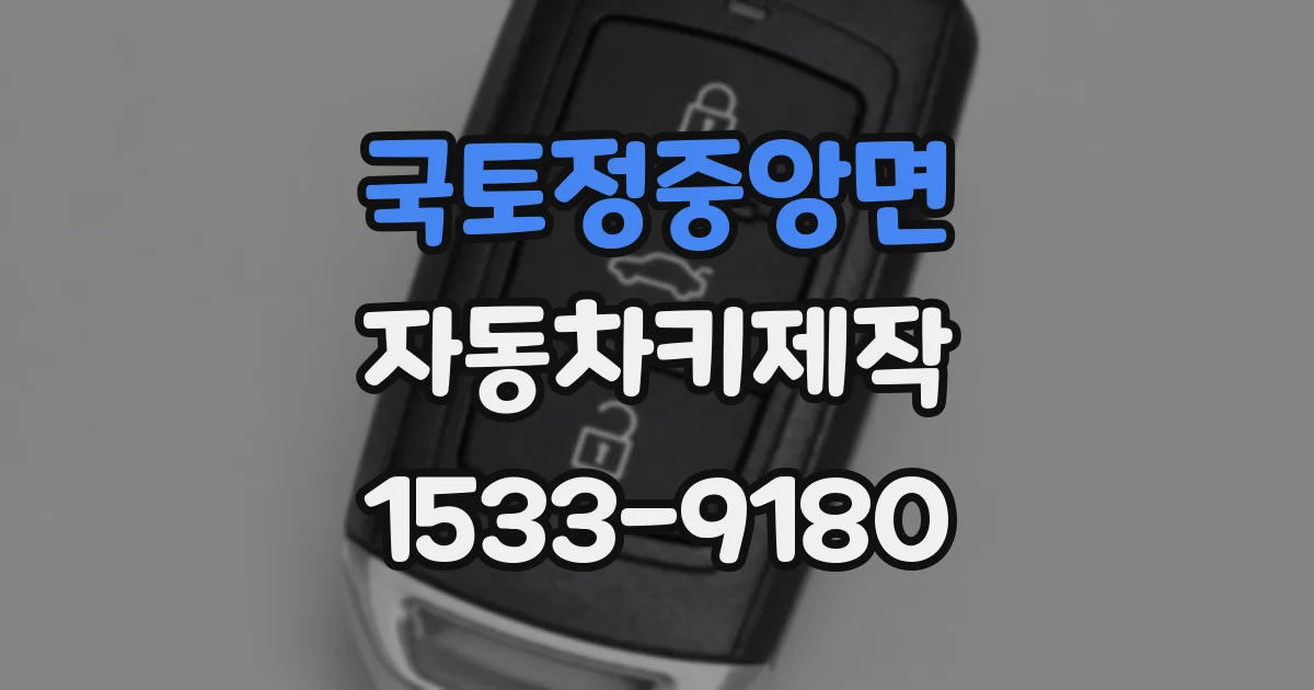 국토정중앙면 자동차키제작