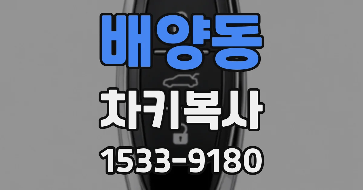 배양동 차키복사
